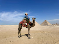 Camel ride and Pyramids
