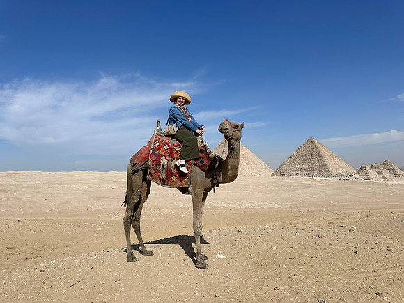 Camel ride and Pyramids